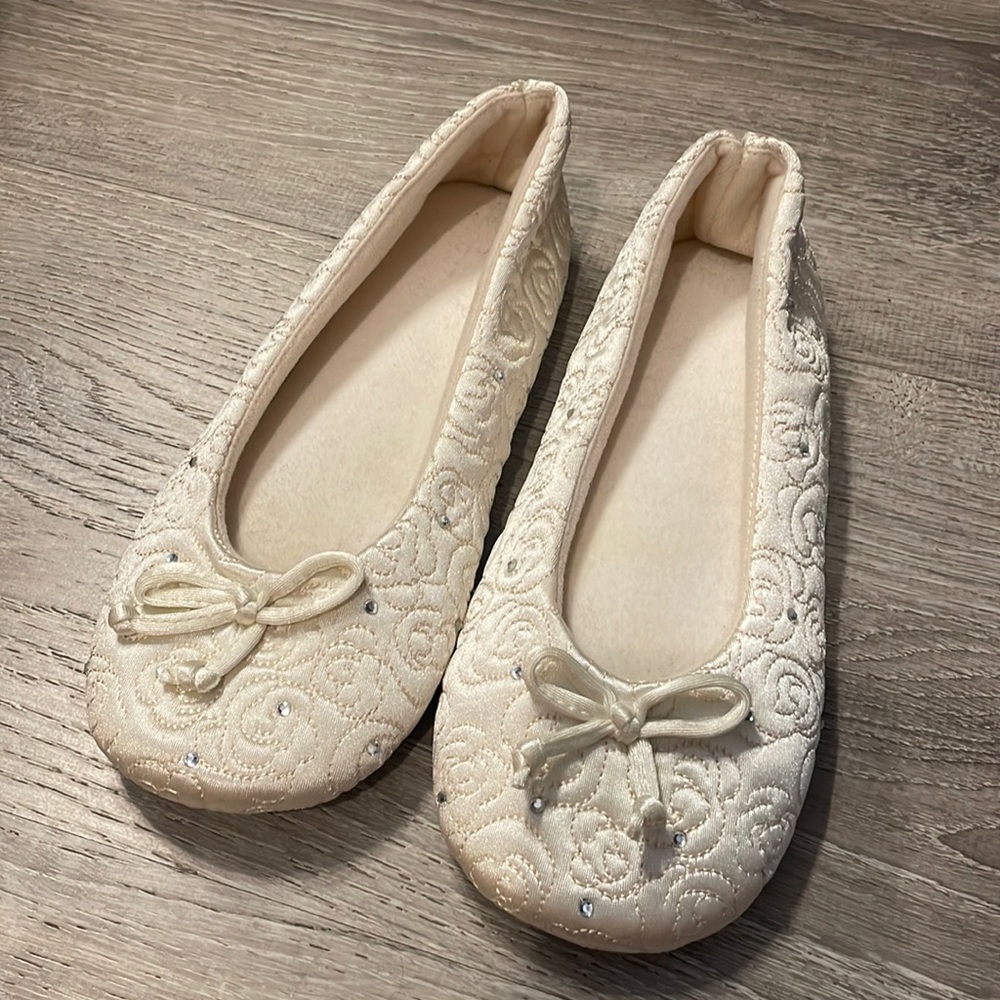Isotoner wedding slippers